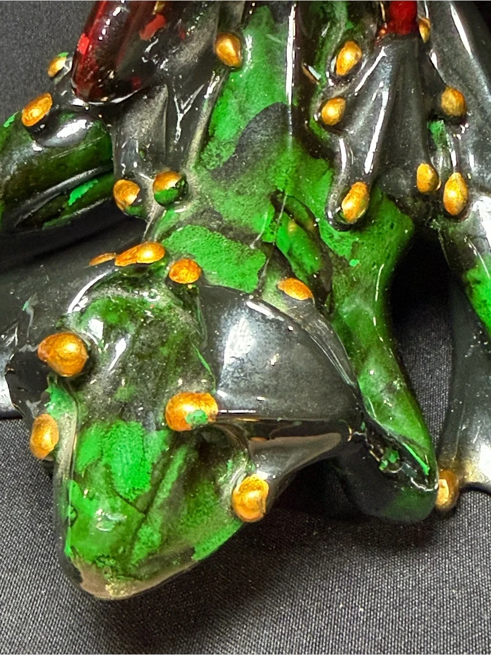 Trio Wise Frogs Hear No Evil Speak No Evil See No Evil Totem Style 7.75